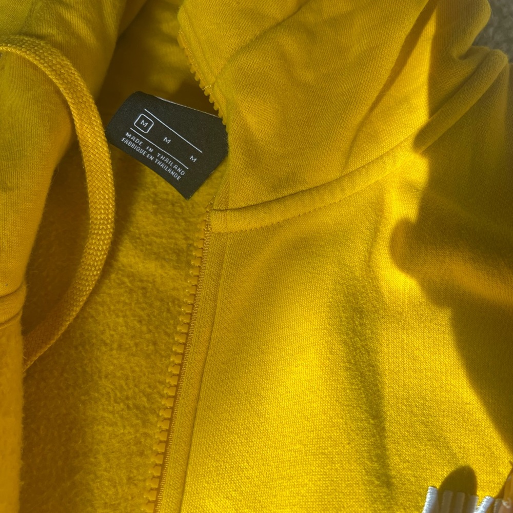 yellow nike zipup